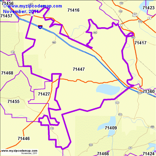 map of 71447