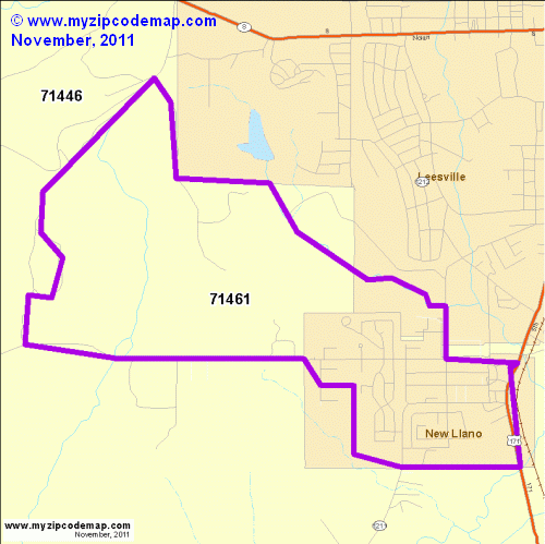 map of 71461