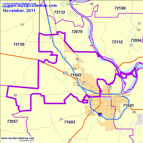 map of 71602