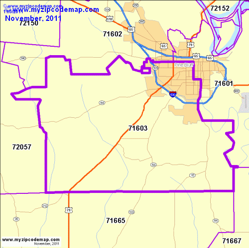 map of 71603