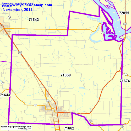 map of 71639