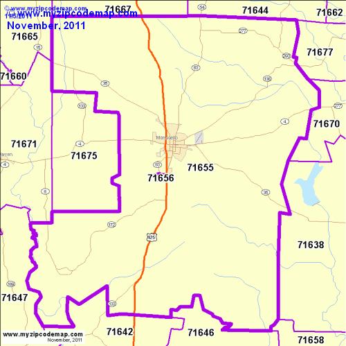 map of 71655