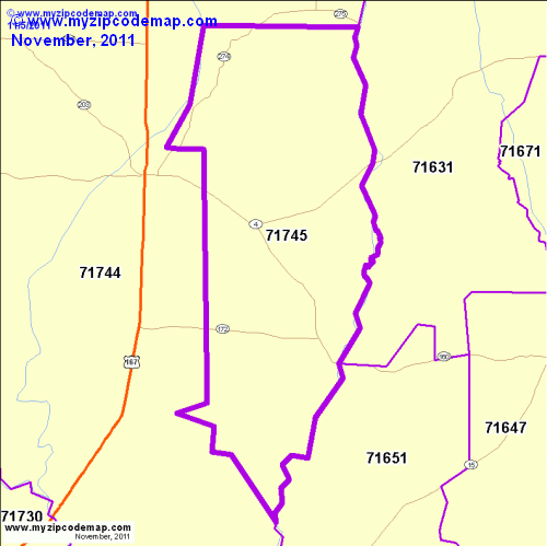 map of 71745