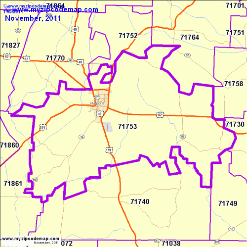 map of 71753