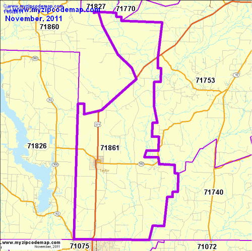 map of 71861