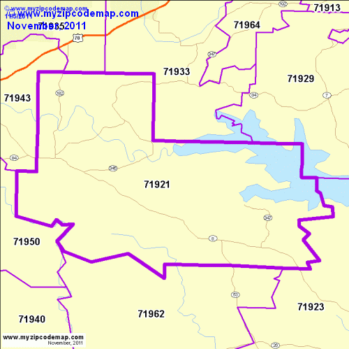 map of 71921