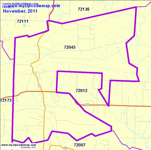 map of 72045