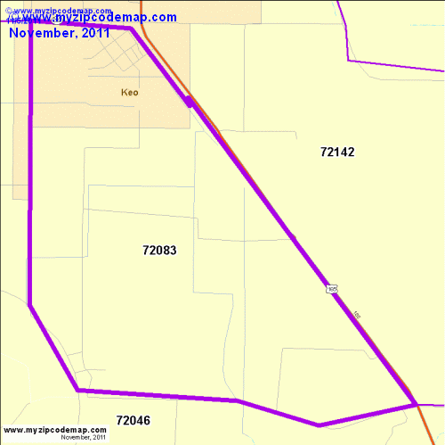 map of 72083