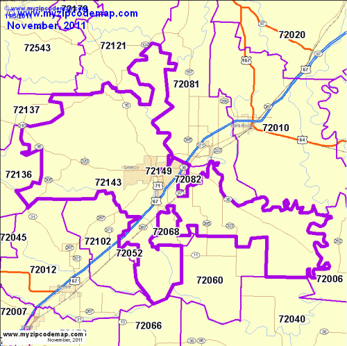 map of 72143