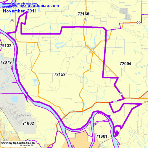 map of 72152