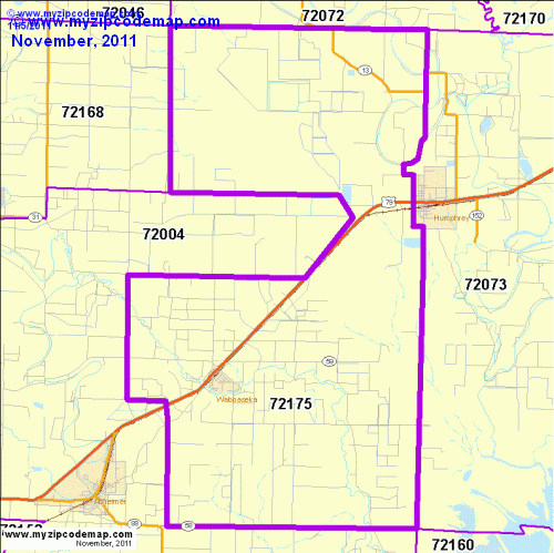 map of 72175