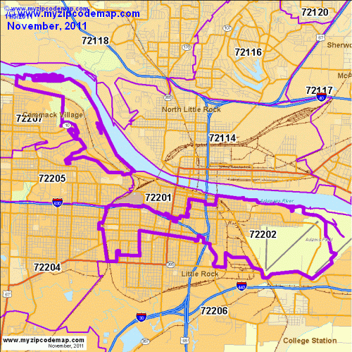 map of 72202