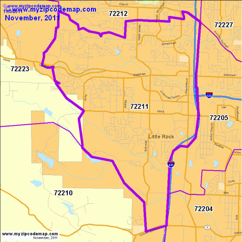 map of 72211