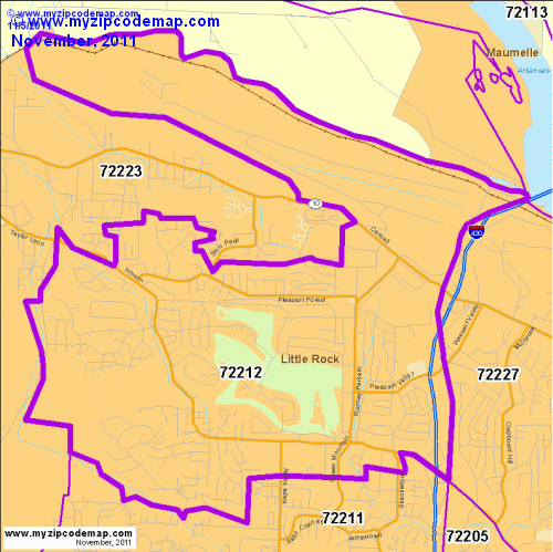 map of 72212