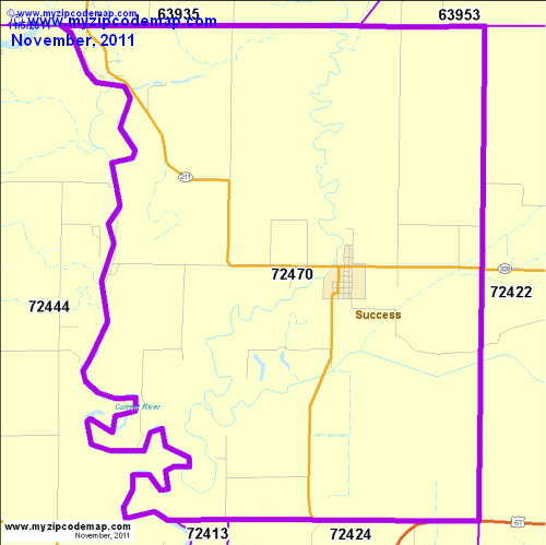 map of 72470