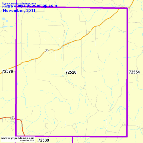 map of 72520