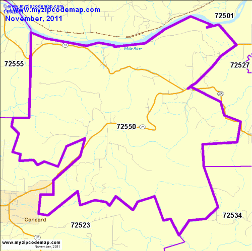 map of 72550
