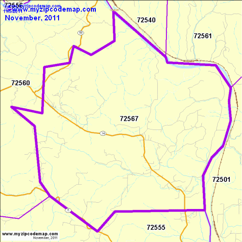 map of 72567