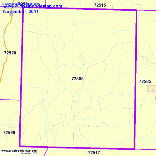 map of 72585