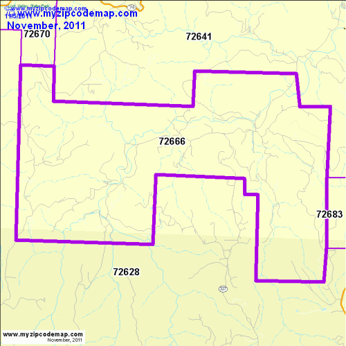 map of 72666