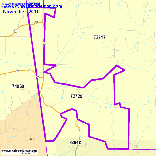 map of 72729