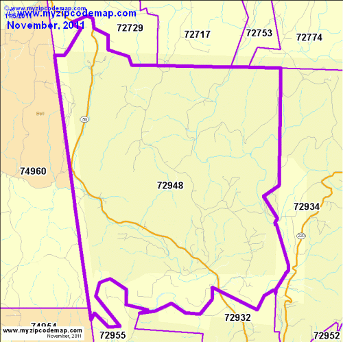 map of 72948