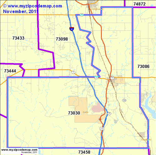 map of 73030