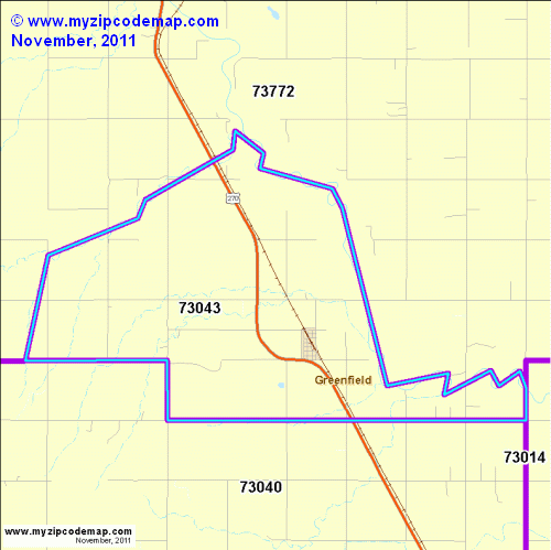 map of 73043