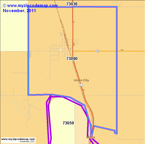 map of 73090