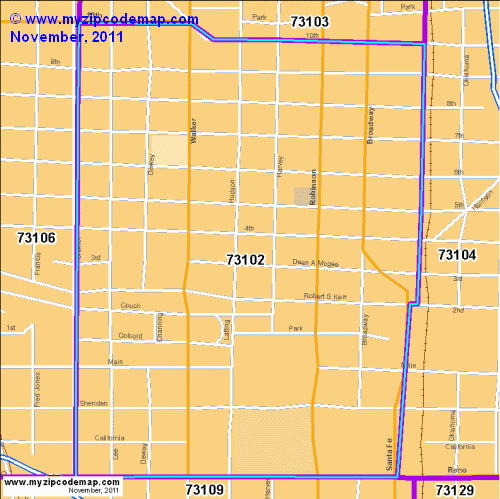 map of 73102