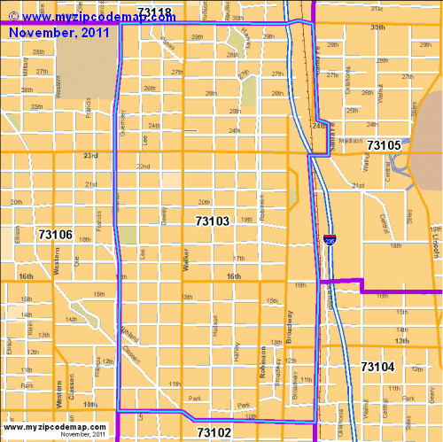 map of 73103