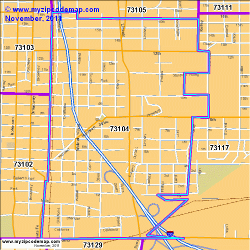 map of 73104