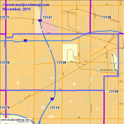 map of 73108