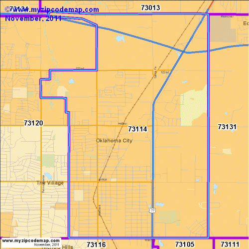 map of 73114