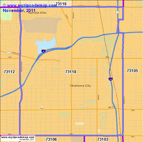 map of 73118