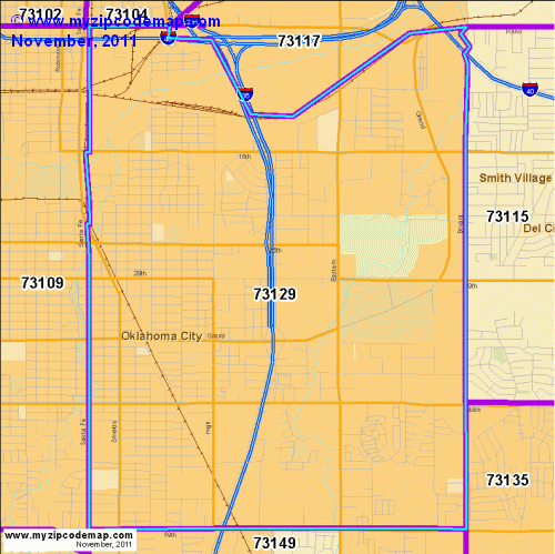 map of 73129