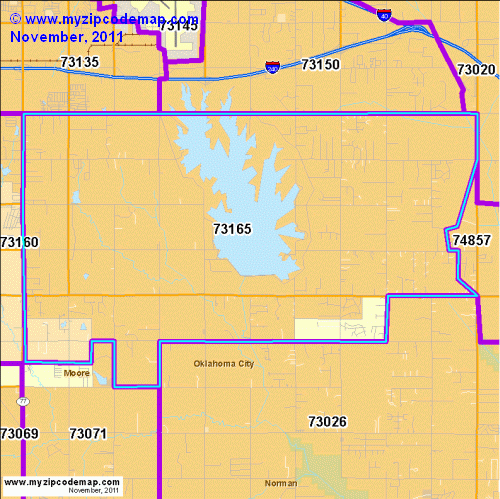 map of 73165