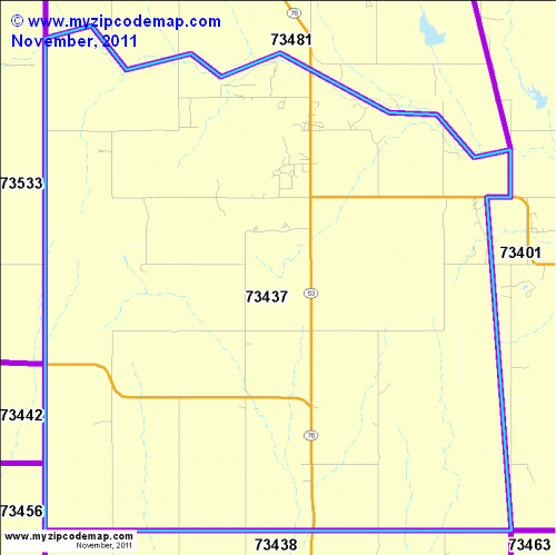 map of 73437