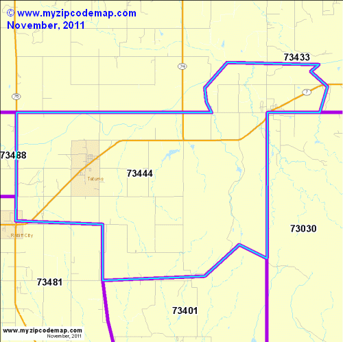 map of 73444