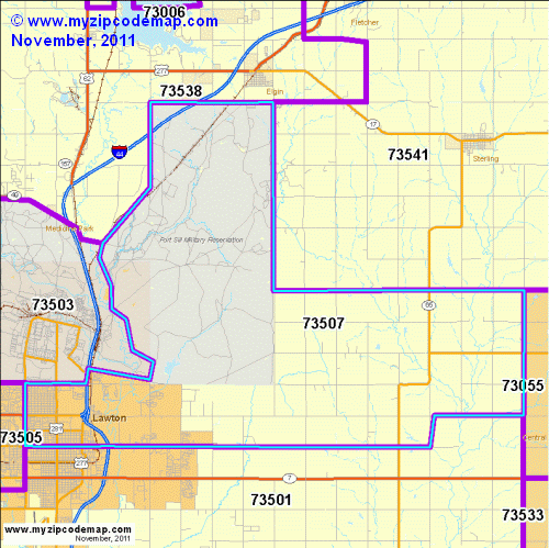 map of 73507