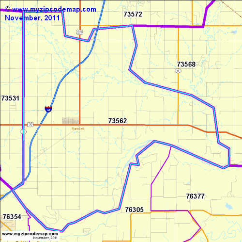 map of 73562