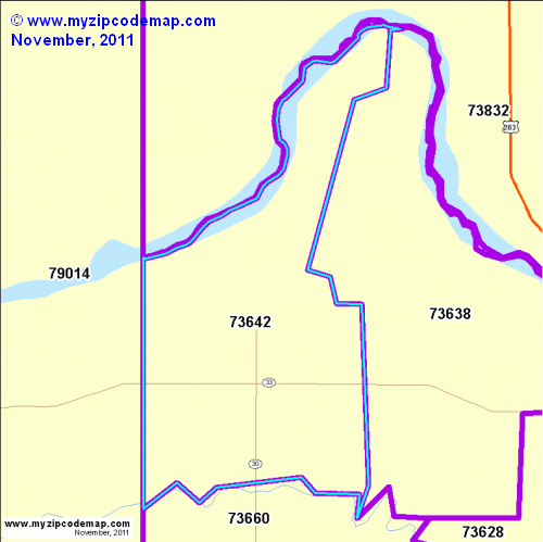 map of 73642