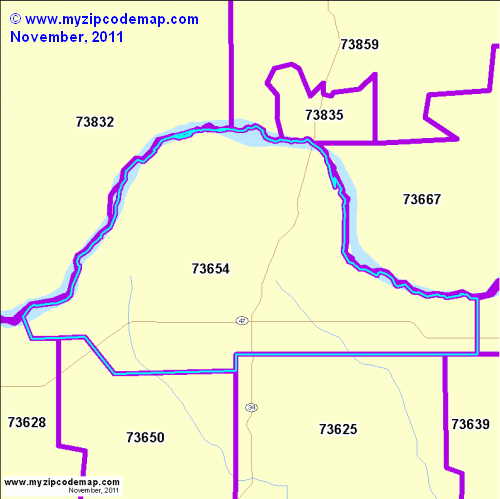 map of 73654