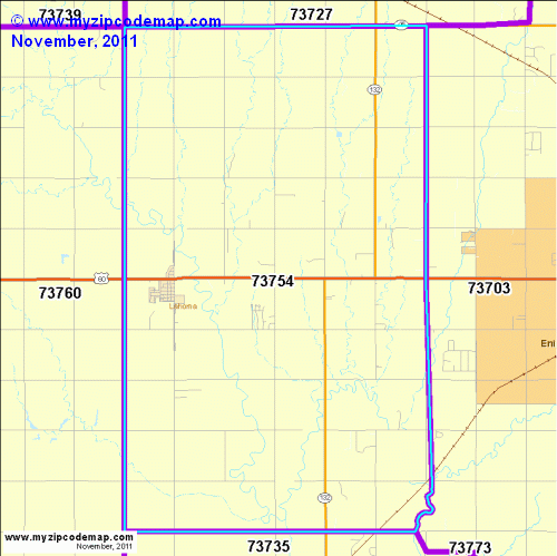 map of 73754
