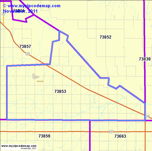 map of 73853