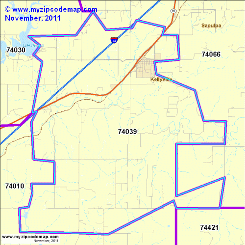 map of 74039