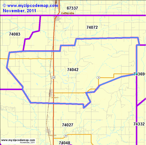 map of 74042