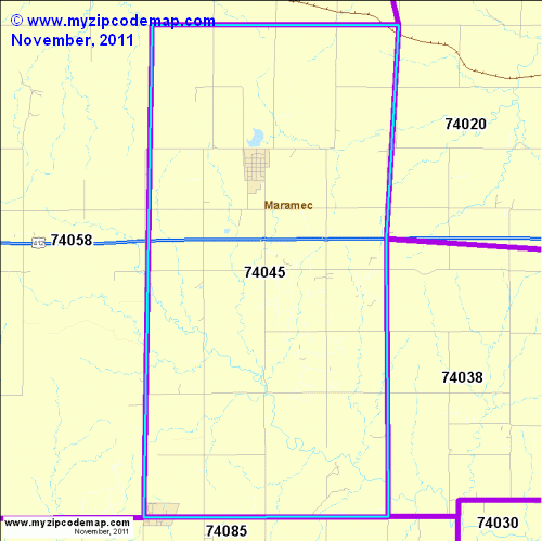 map of 74045