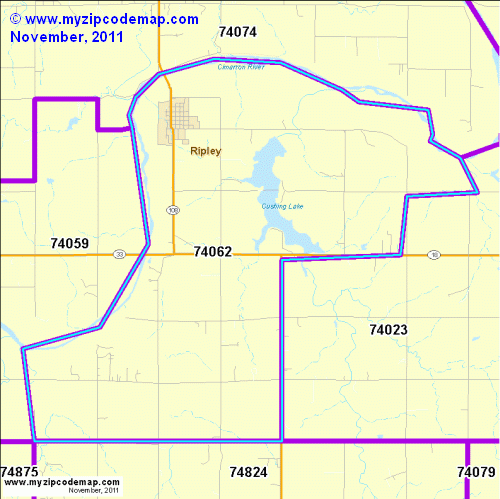 map of 74062