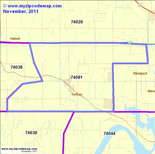 map of 74081
